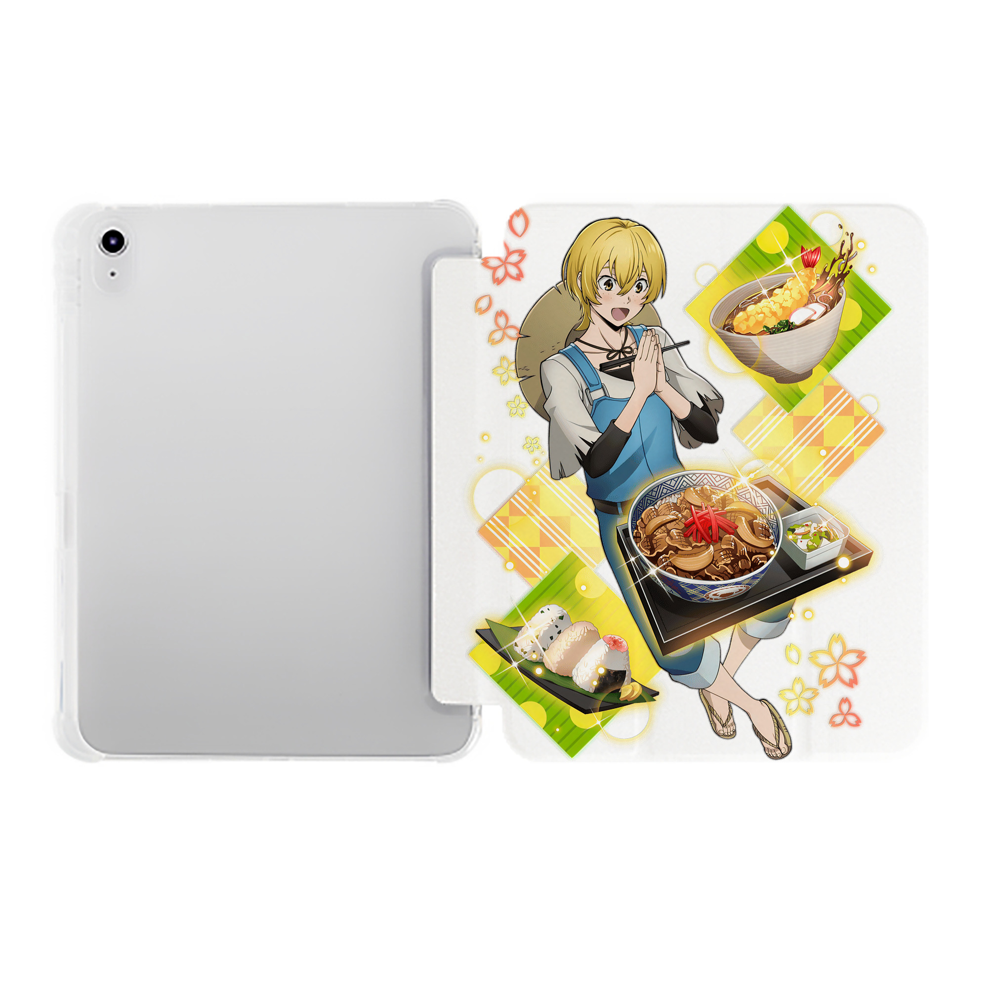 （画像用） 文豪ストレイドッグス Bungo Stray Dogs IPad ケース ペン収納付き 三つ折りスタンド PUレザー×シリコン 対応機種9.5/10.5/10.9インチ